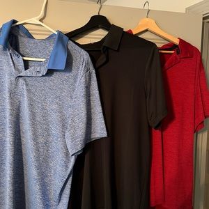 Three Peak Velocity men’s polo shirts. All only worn once or twice.